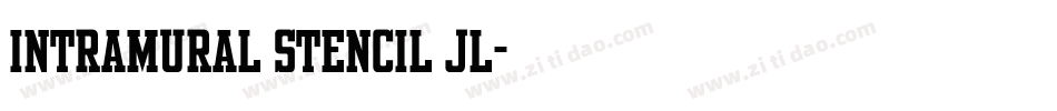 Intramural Stencil JL字体转换